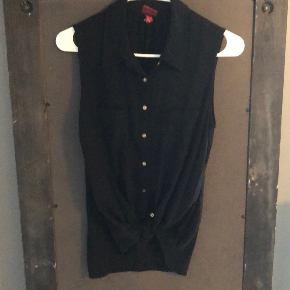 🍷BOGO SALE Black Button Up Tank from Target